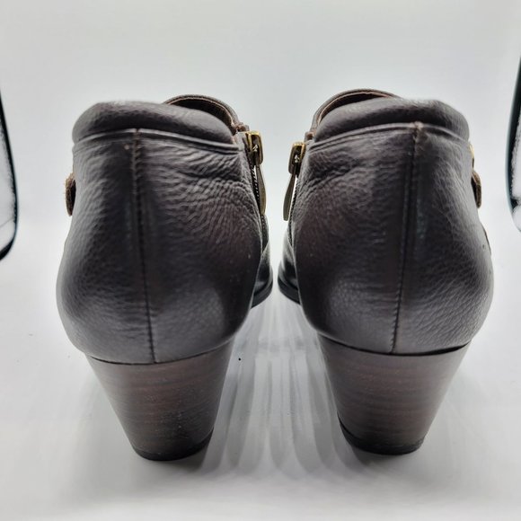 Franco Sarto L-Genna Ankle Boot Women's Dark Brown Kalibu Leather US Size 7M - Picture 4 of 7